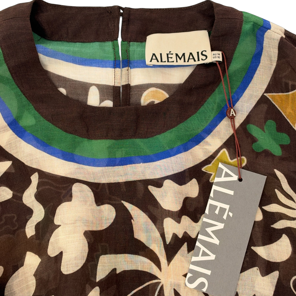 Alémais Maroc Midi Dress Size AU14